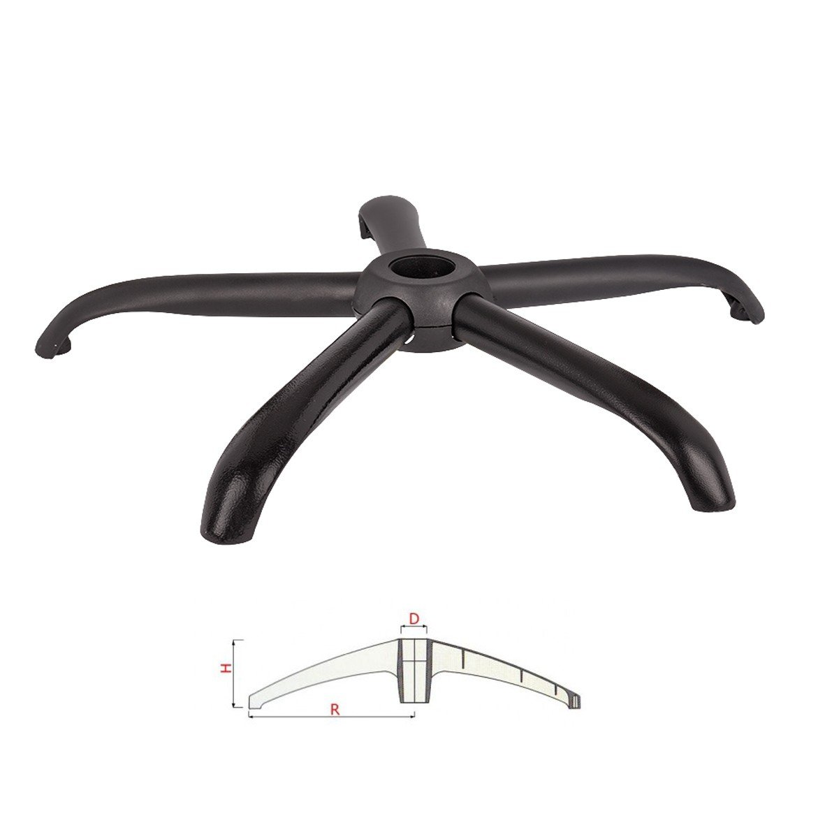 Крестовина офисного кресла CRB-02 черная стальная купить недорого?